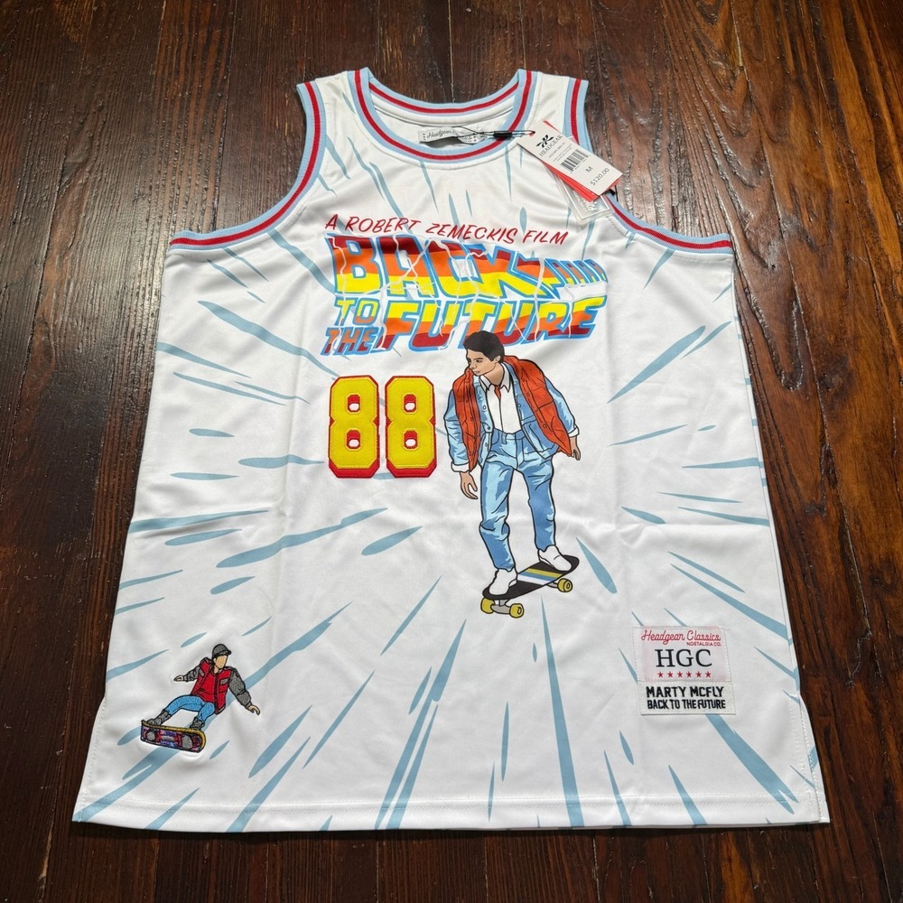 Headgear Classics Jersey  Mens‎ M Back To The Future Michael J Fox Marty McFly